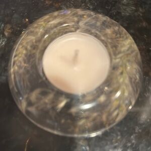 Translucent Tealight Holder or Sphere Stand - PASTURE GRASS